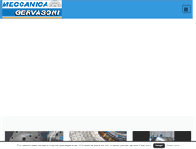 Tablet Screenshot of meccanicagervasoni.it